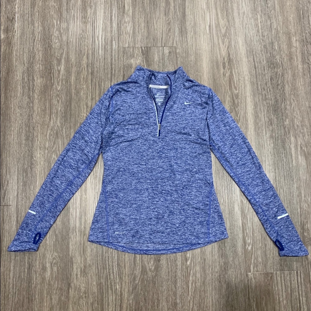 Nike Blue / Purple Marl Quarter Zip Pullover
